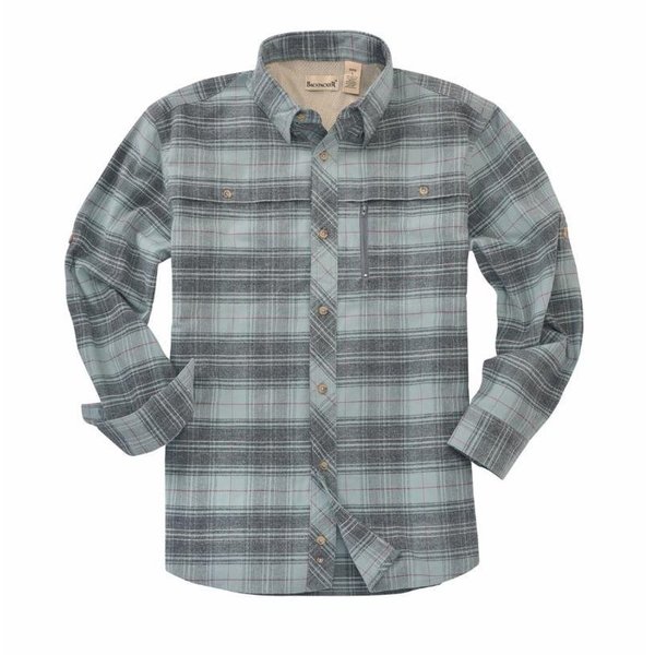 Backpacker Men’s Stretch Flannel Shirt, Light Teal, 3XLT BP-7091 Light Teal 3XLT